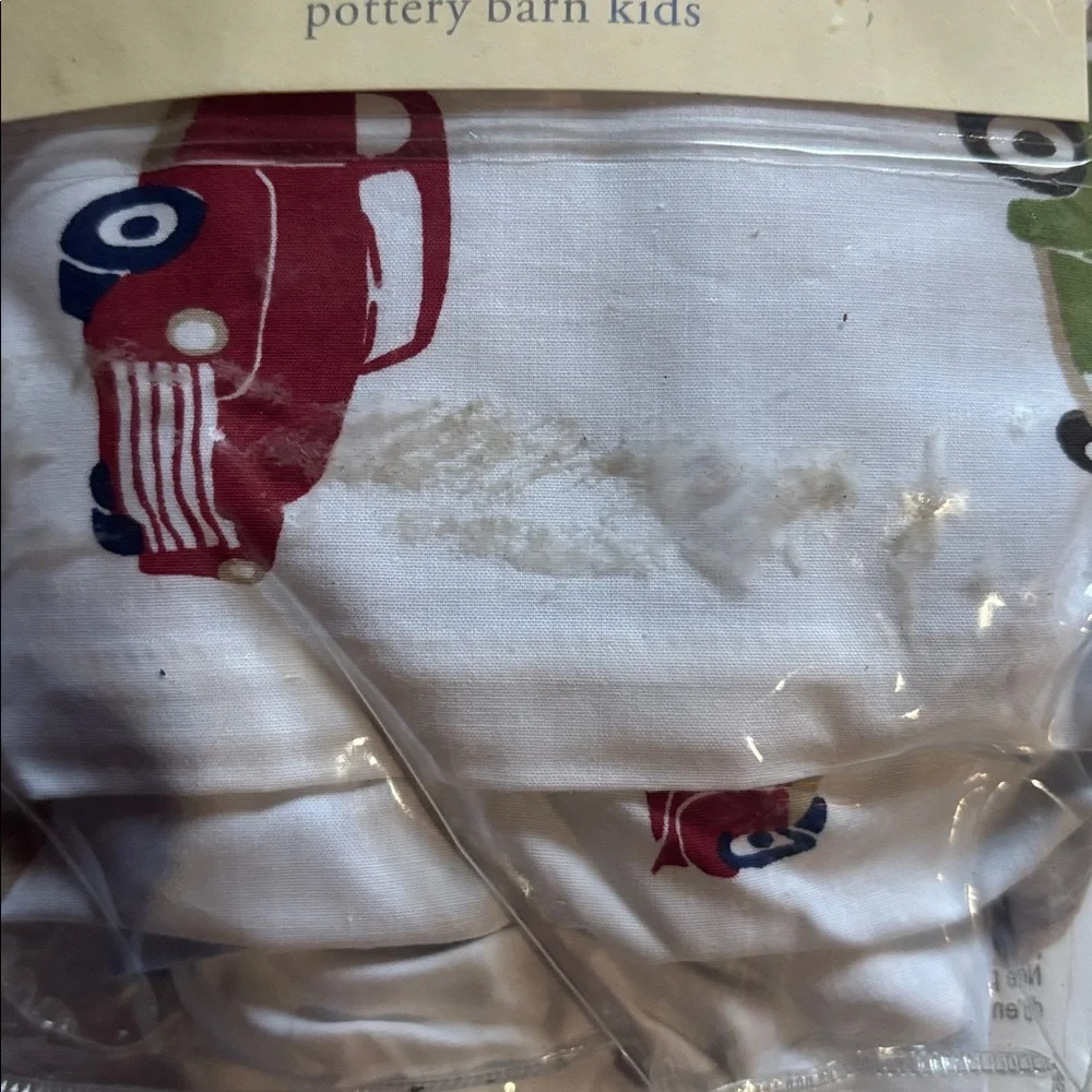 Big Red Trucks Duvet Cover NEW Pottery Barn Kids Colorful Truck Duvet Cover